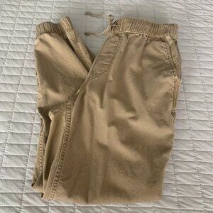 Hollister Women's Ultra high-rise Khaki Joggers Size S Small Pants